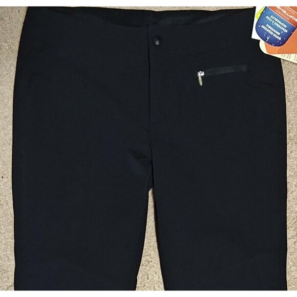 Columbia Softshell Pants Womens Medium Black Water Resistant Stretch SL8243 - Picture 3 of 14